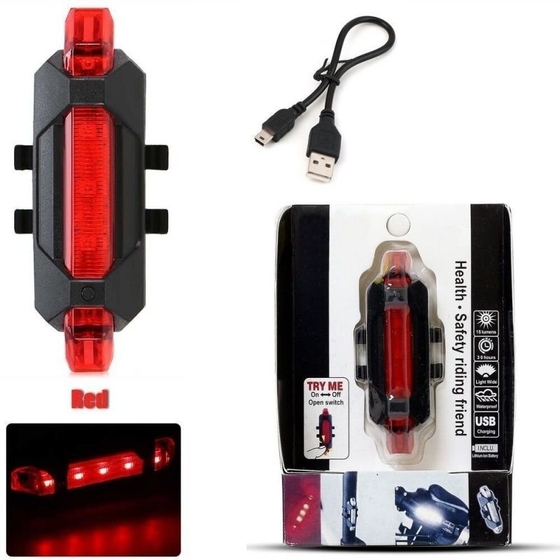 Габарит задний красный BS-216,5 диодов+ USB зарядка+аккумулятор,инд.упак.Модель 2017г