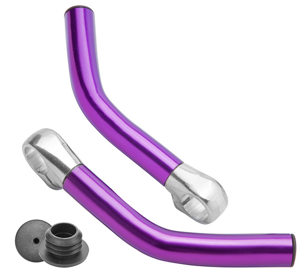 Рога на руль BLF-C1 алюминиевые пурпурные, арт. 440021