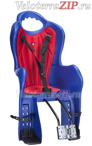 Кресло детское, с крепл на подседельный штырь, пластик ELIBAS-T синее