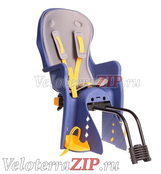 Кресло детское, BQ-7, крепление на раму сзади, синее