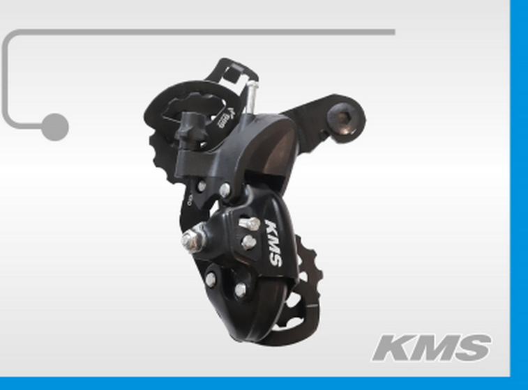 Переключатель скоростей задний(болт) аналог Shimano TY300,черный, бренд "KMS"