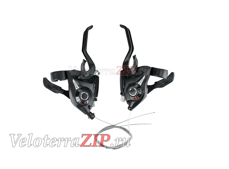 Комплект ручек перекл.скор.Index (моноблок черный)3х7,аналог Shimano EF-51,бренд"S"