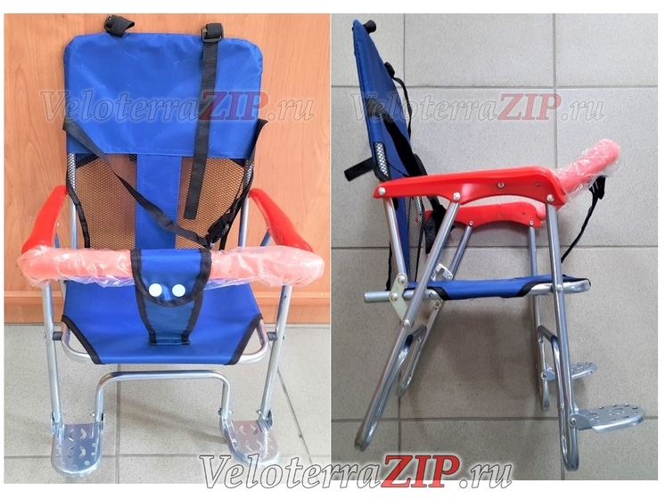 Кресло для ребенка заднее,складное,на багажник из ткани с крепл.