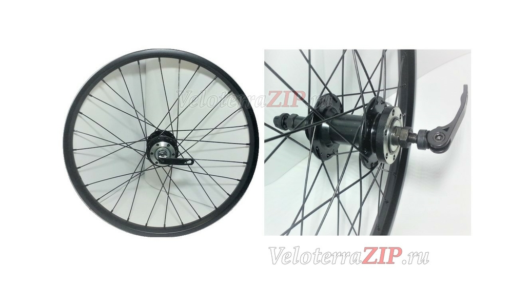 20"заднее колесо в сборе,WZ-A208R,28отв.,дисковая(6вин),под трещеку 6/7ск.,двустеночный,Forward DW