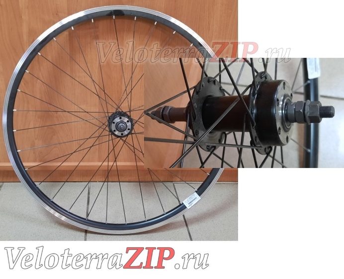 29"заднее колесо,двойной алюм.промподшип.,гайки, D-brake,под трещетку