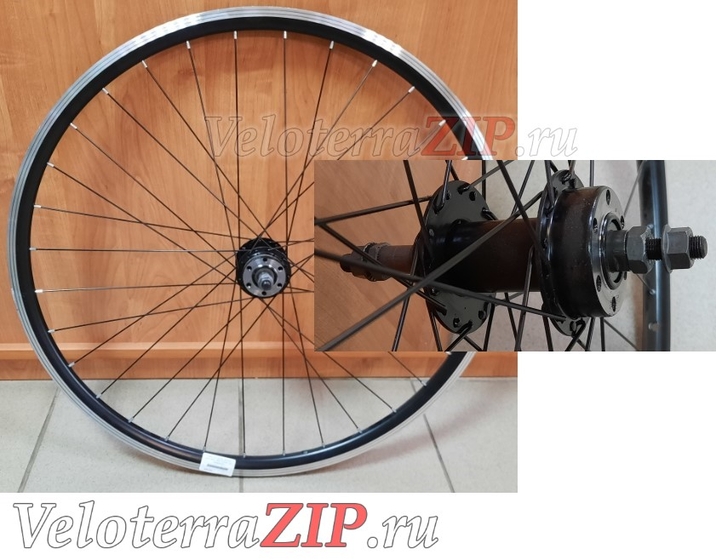 29"заднее колесо,двойной алюм.обод,гайки, D-brake,под трещетку