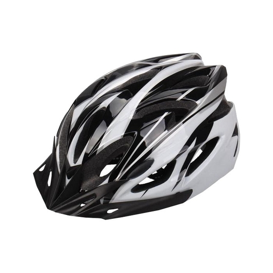 Велосипедный шлем (Вентиляция:18 отверстий,;Размер: L/XL(59-65см))Цвет: бело-черный